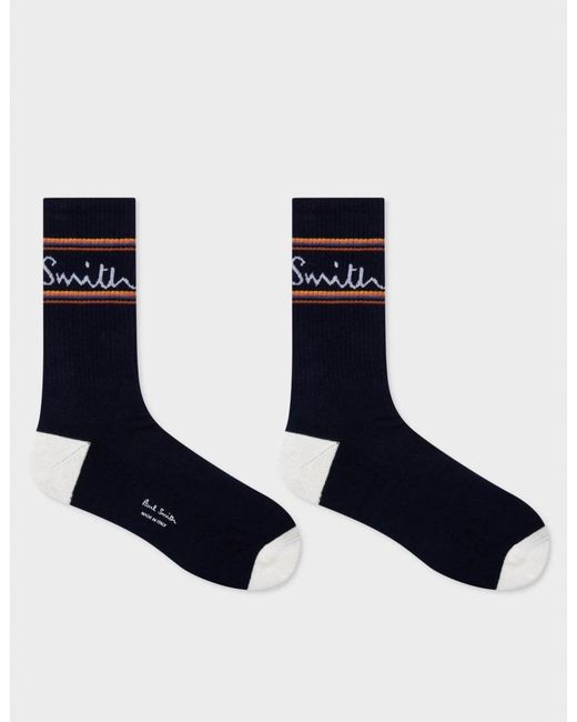 Paul Smith Black 3-Pack Sports Socks for men