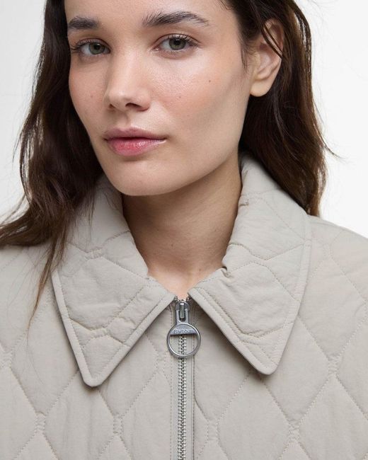 Barbour Gray Clarissa Quilted Jacket