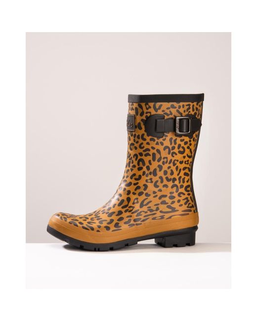 joules tan leopard boots