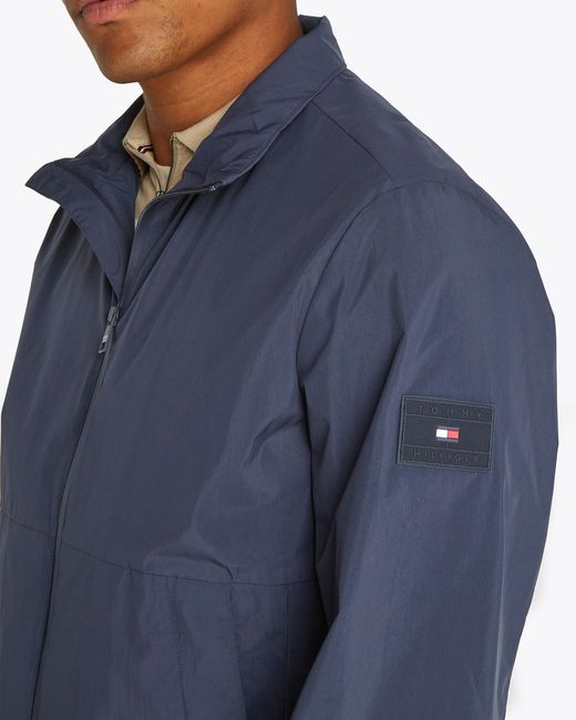 Tommy Hilfiger Blue Branded Blouson Jacket for men
