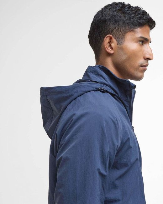 Barbour Blue Keld Showerproof Jacket for men