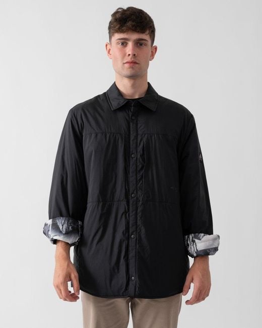 Moose Knuckles Black Ash Shirt Jacket for men