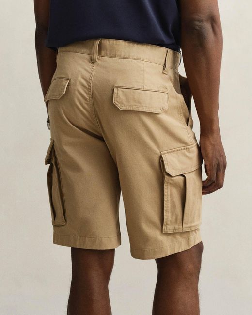 Gant Natural Regular Fit Classic Cargo Shorts for men