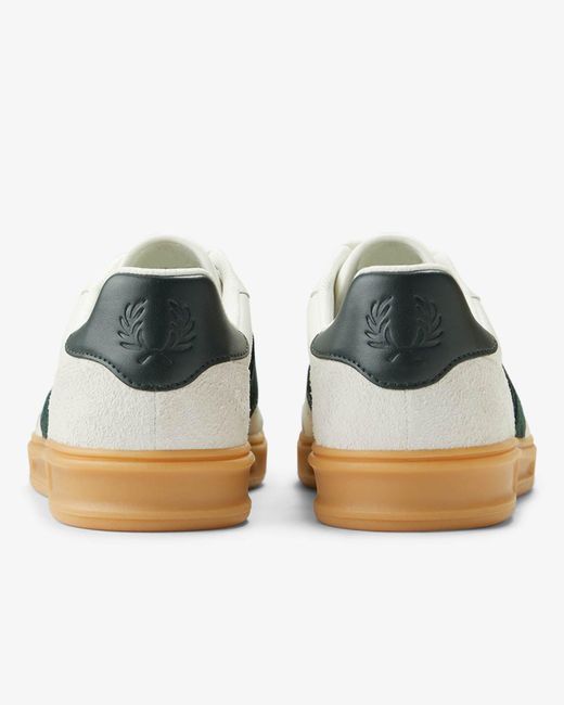 Fred Perry Multicolor B4 Textured Leather/Suede Trainers for men