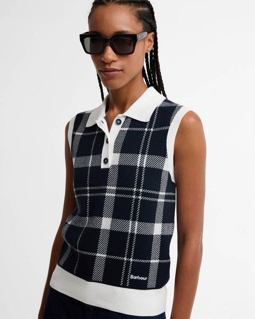 Barbour Blue Allerdale Knitted Vest