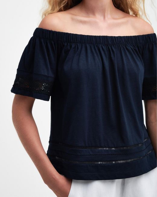 Barbour Blue Ralee Relaxed Top