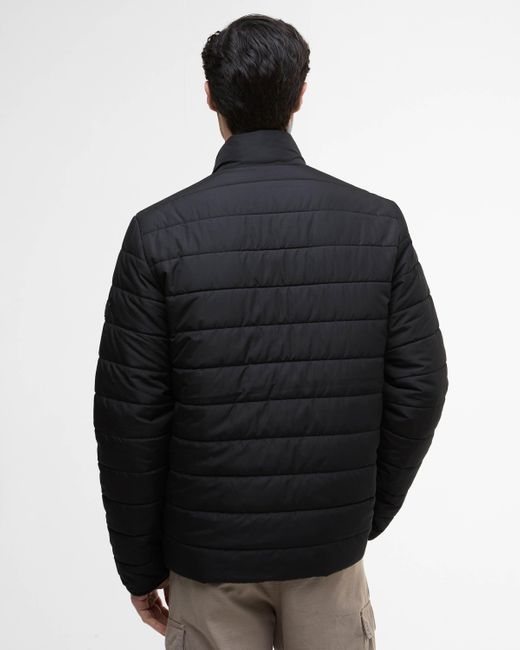 Barbour Black Aldon Quilted Jacket for men