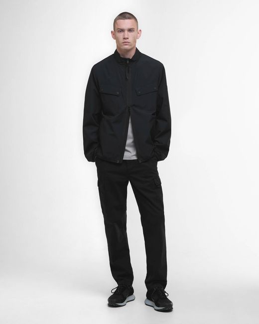 Barbour Black Re-Duke Showerproof Jacket Size: L for men