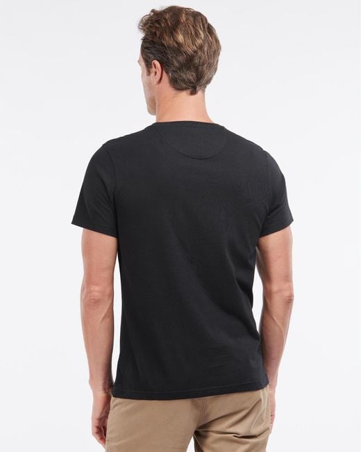 Barbour Black Sports T-Shirt Size: M for men
