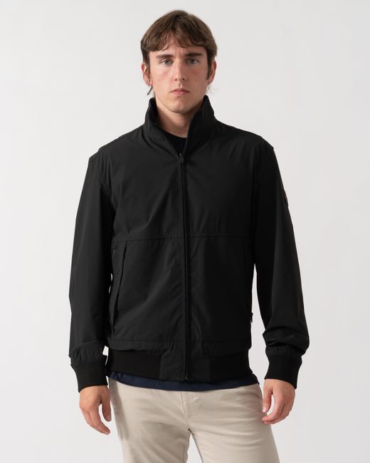 Boss Black Olik Water-Repellent Softshell Jacket With Detachable Sleeves for men