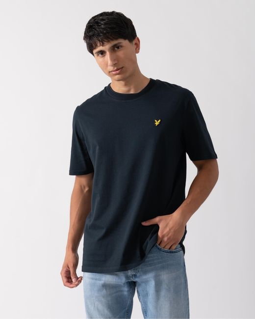 Lyle & Scott Blue Lyle & Scott Rally Tipped T-Shirt for men