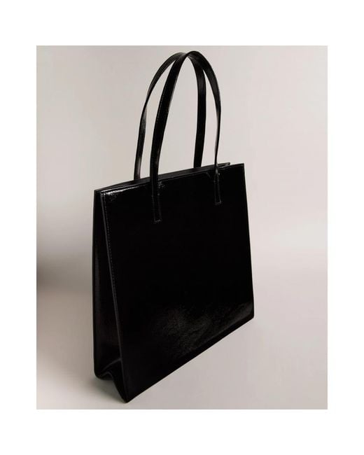 Ted Baker Crinkon Crinkle Large Icon Bag in Black