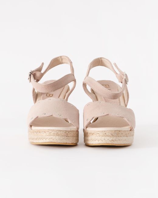 Elia B Pink Eliza Wedge Sandal