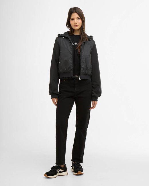 Barbour Black Equinox Quilted Sweat