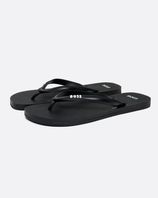 Boss Black Tracy Thong Flip Flops for men