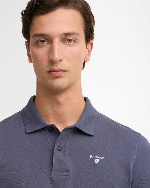 Barbour Blue Sports Polo Shirt for men