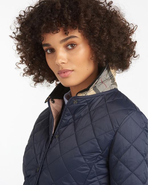 Barbour Blue Deveron Quilted Coat