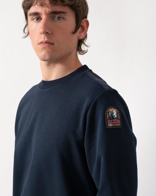 Parajumpers Blue K2 Crew Neck Sweatshirt for men