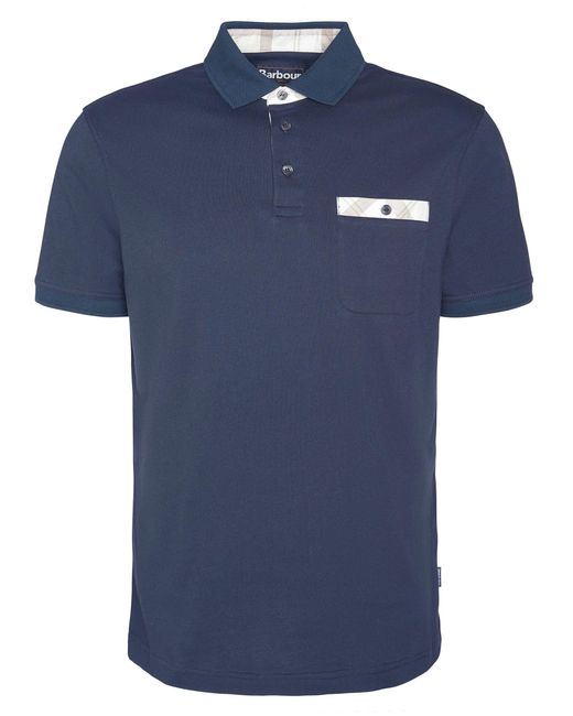 Barbour Blue Hirstly Tailored Polo Shirt for men