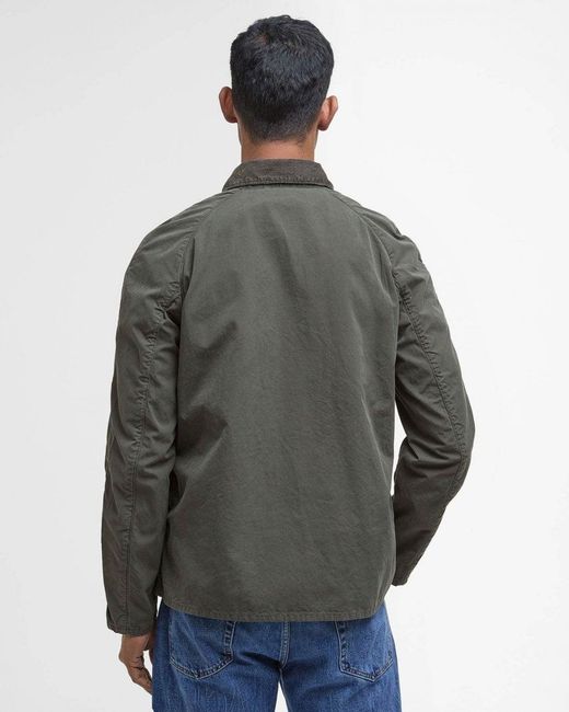 Barbour Gray Tracker Casual Jacket for men