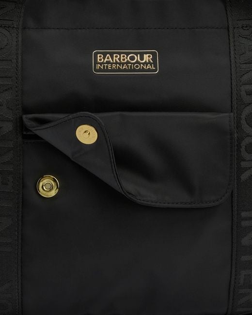 Barbour Black Qualify Tote Bag
