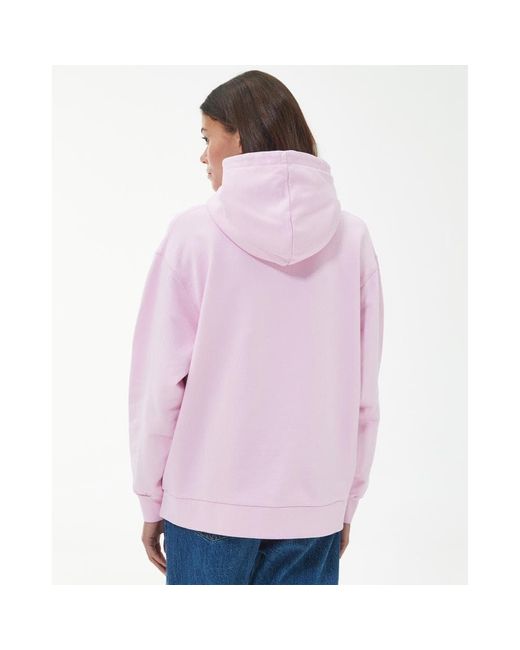 Barbour Northumberland Patch Hoodie in Red | Lyst