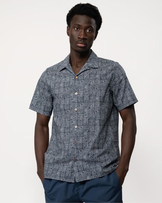 Paul Smith Blue Ps Regular Fit Short Sleeve Printed Shirt for men