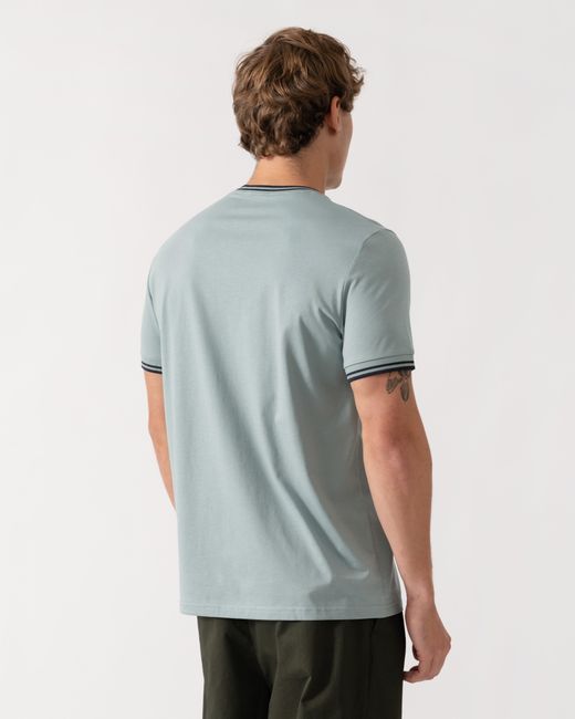 Fred Perry Gray Twin Tipped T-Shirt for men