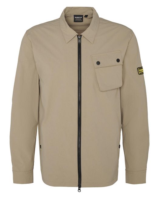 Barbour Natural Gate Zipped Overshirt for men