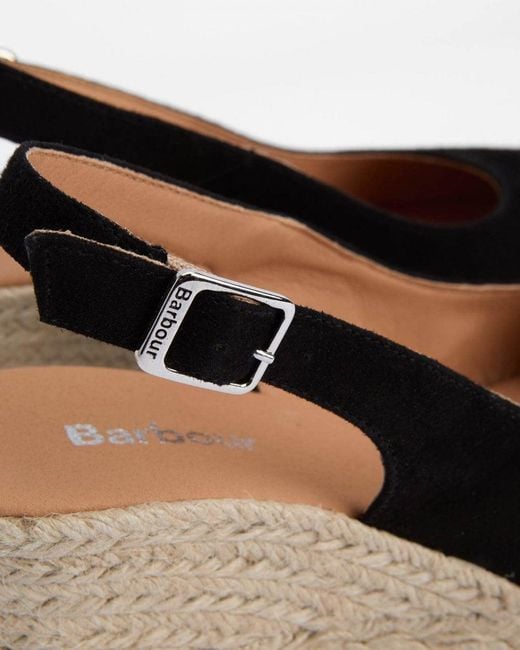 Barbour Natural Hazel Suede Espadrilles
