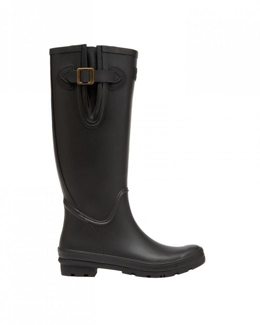 Joules Black Houghton Tall Plain Welly