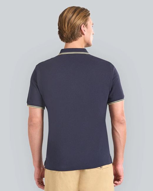 Gant Blue Contrast Tipping Polo 433 Evening for men