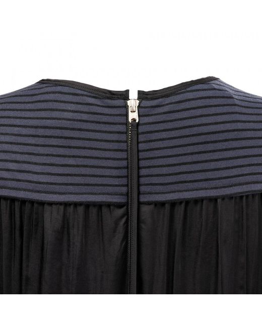 Maison Scotch Blue S/S Zip Closure Top