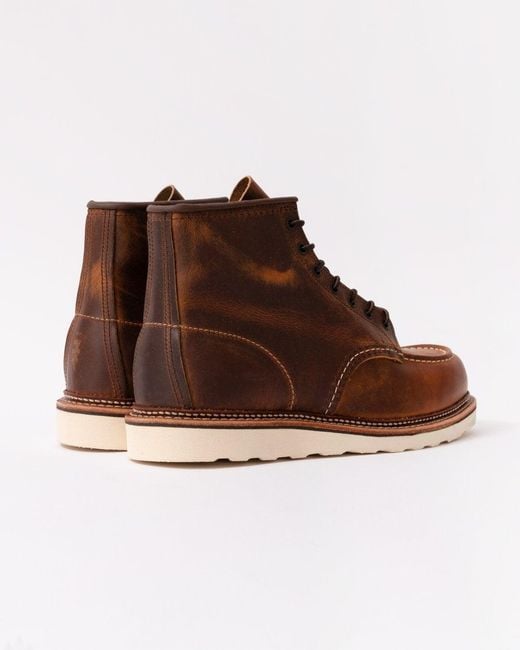 Red Wing Brown Wing 6-Inch Classic Moc Boots for men