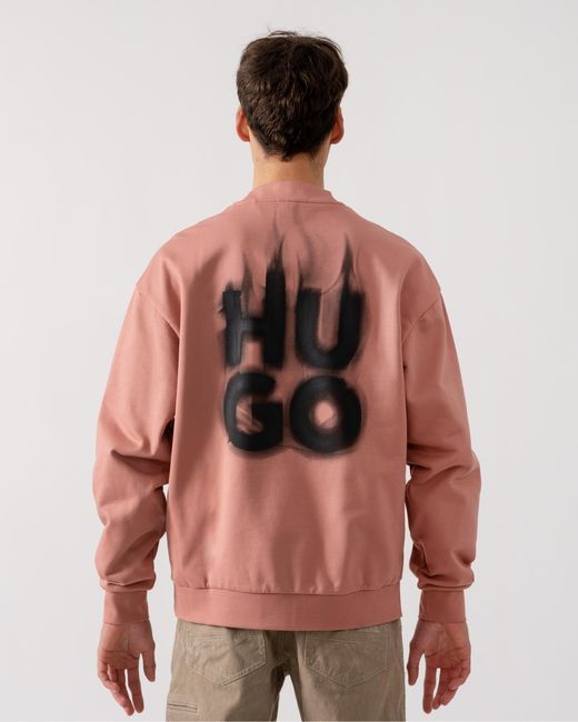 HUGO Red Durungu Crew Neck Sweatshirt for men