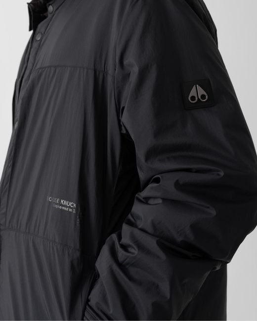 Moose Knuckles Black Ash Shirt Jacket for men
