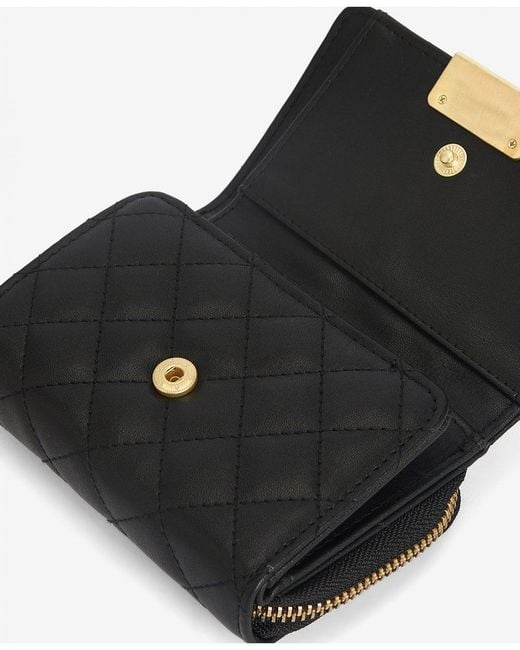 Barbour Gray Aurora Tri-Fold Purse