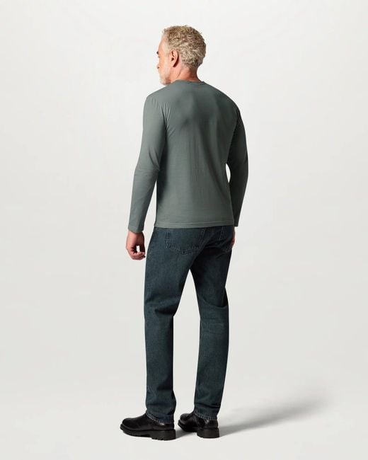 Belstaff Green Long Sleeved Logo T-Shirt for men