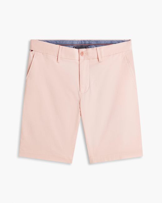 Tommy Hilfiger Pink Denton 9.5 Inch Essential Twill Shorts for men