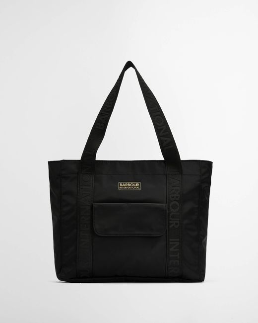 Barbour Black Qualify Tote Bag