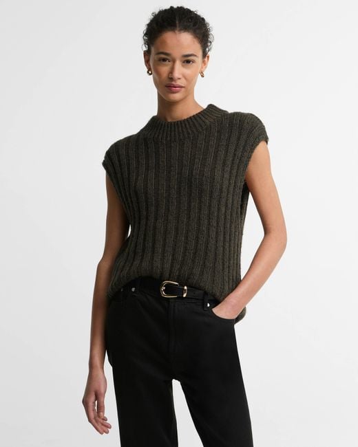 Barbour Black Anastasia Knitted Vest