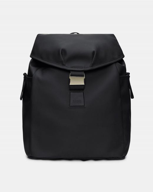 Rains Black Valera Bucket Backpack for men