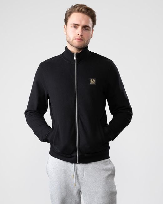 Belstaff Blue Zip Through Sweatshirt for men