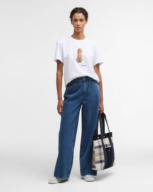 Barbour White Bedale T-Shirt