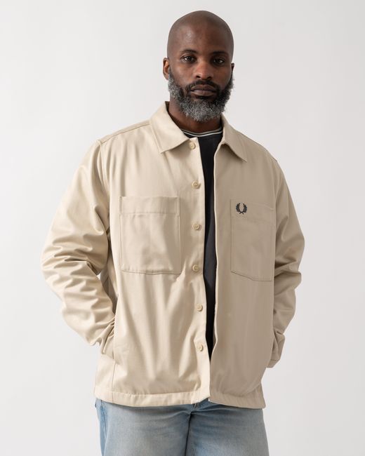 Fred Perry Natural Twill Overshirt for men