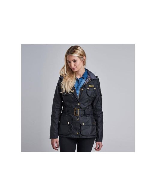 barbour international wax jacket