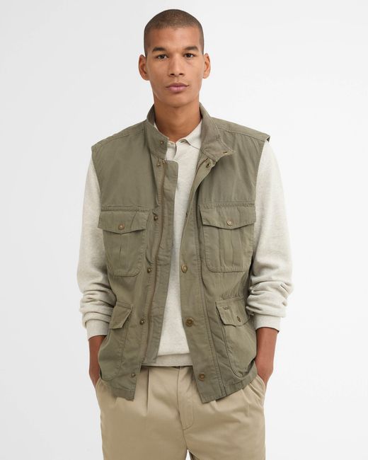 Barbour Green Corbridge Casual Gilet for men