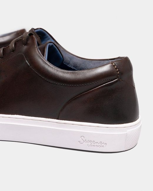 Oliver Sweeney Multicolor Hayle Antiqued Calf Leather Trainers for men