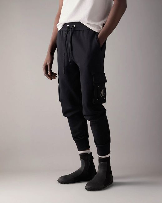 Moose Knuckles Black Hartsfield Joggers for men