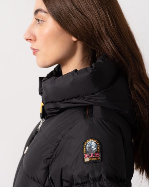 Parajumpers Black Jinny Hooded Down Jacket